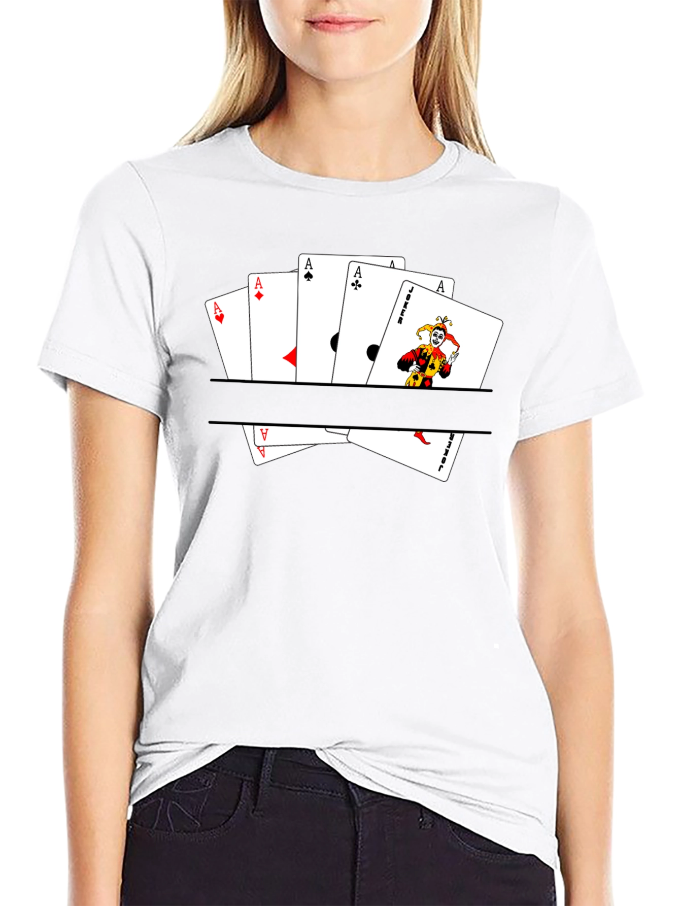 Ace & Joker Card T-Shirt - Mens Graphic Tee
