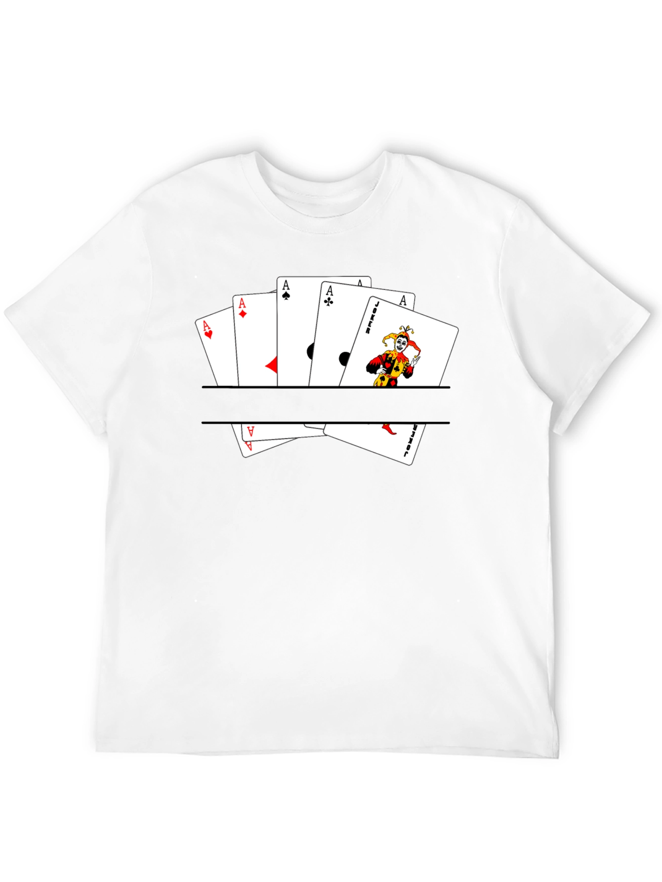 Ace & Joker Card T-Shirt - Mens Graphic Tee