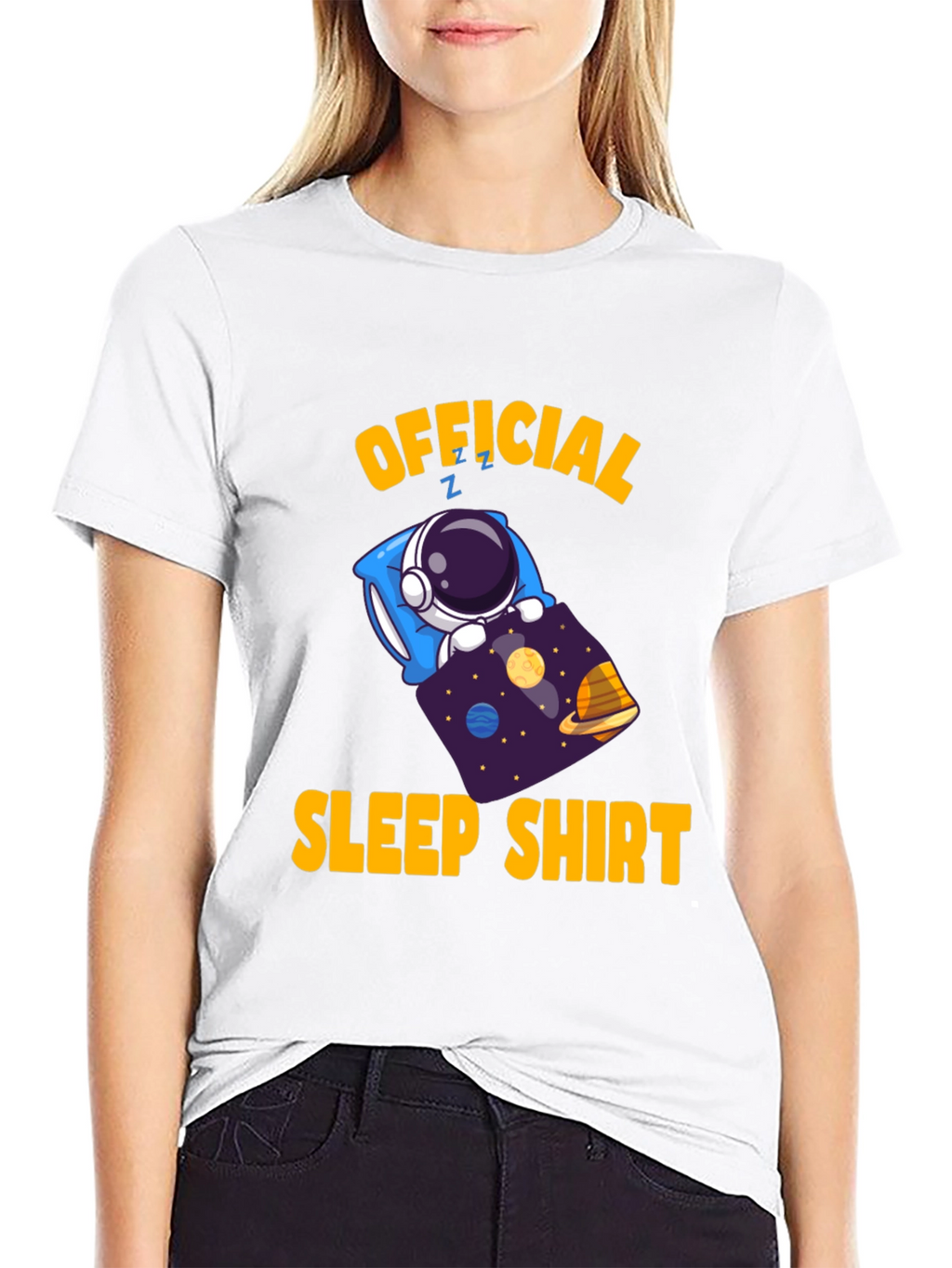Official Sleep Shirt - Astronaut in Space Funny T-Shirt