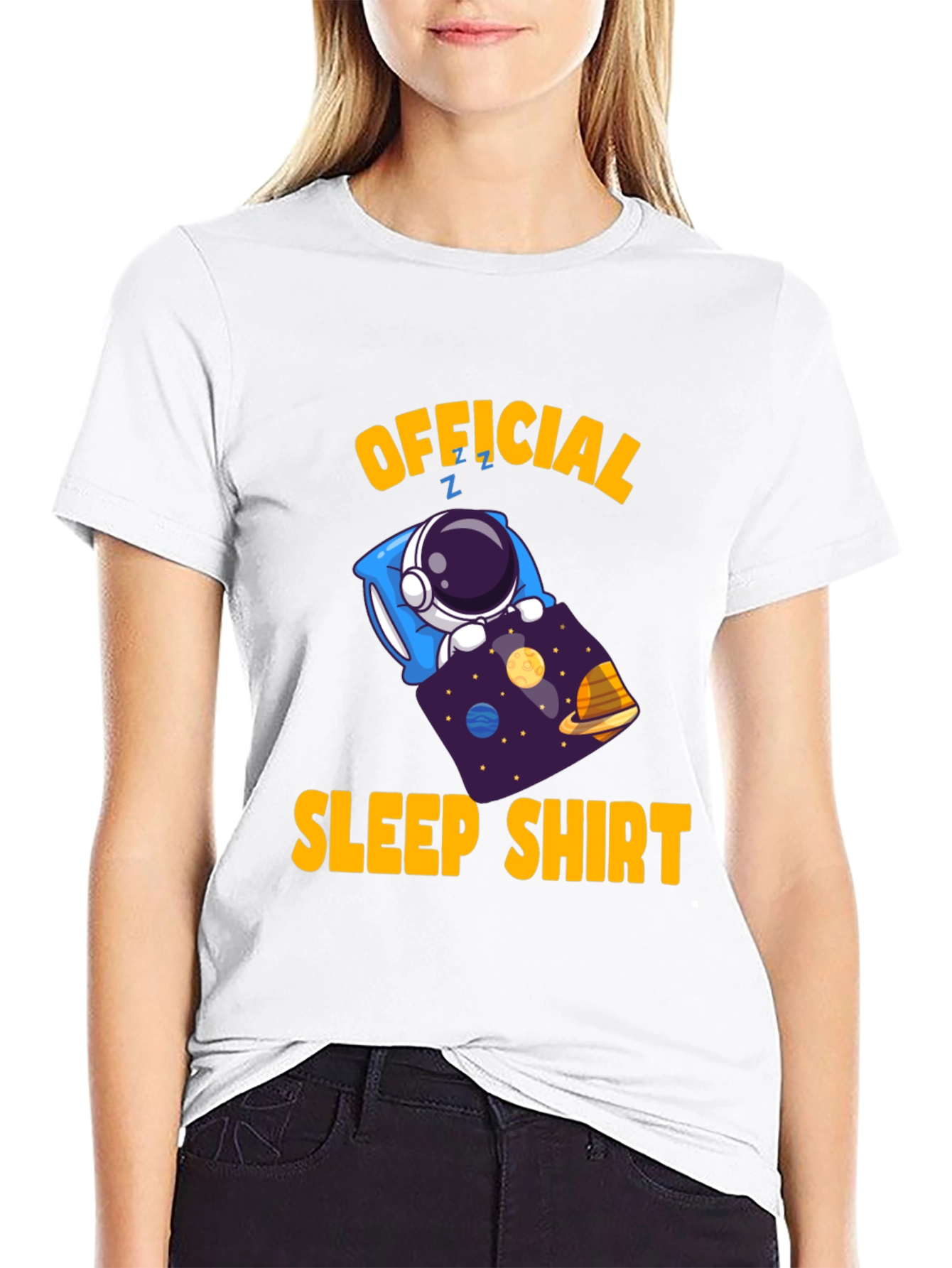 Official Sleep Shirt - Astronaut in Space Funny T-Shirt