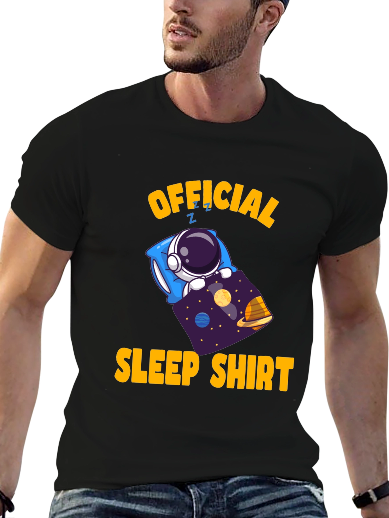 Official Sleep Shirt - Astronaut in Space Funny T-Shirt