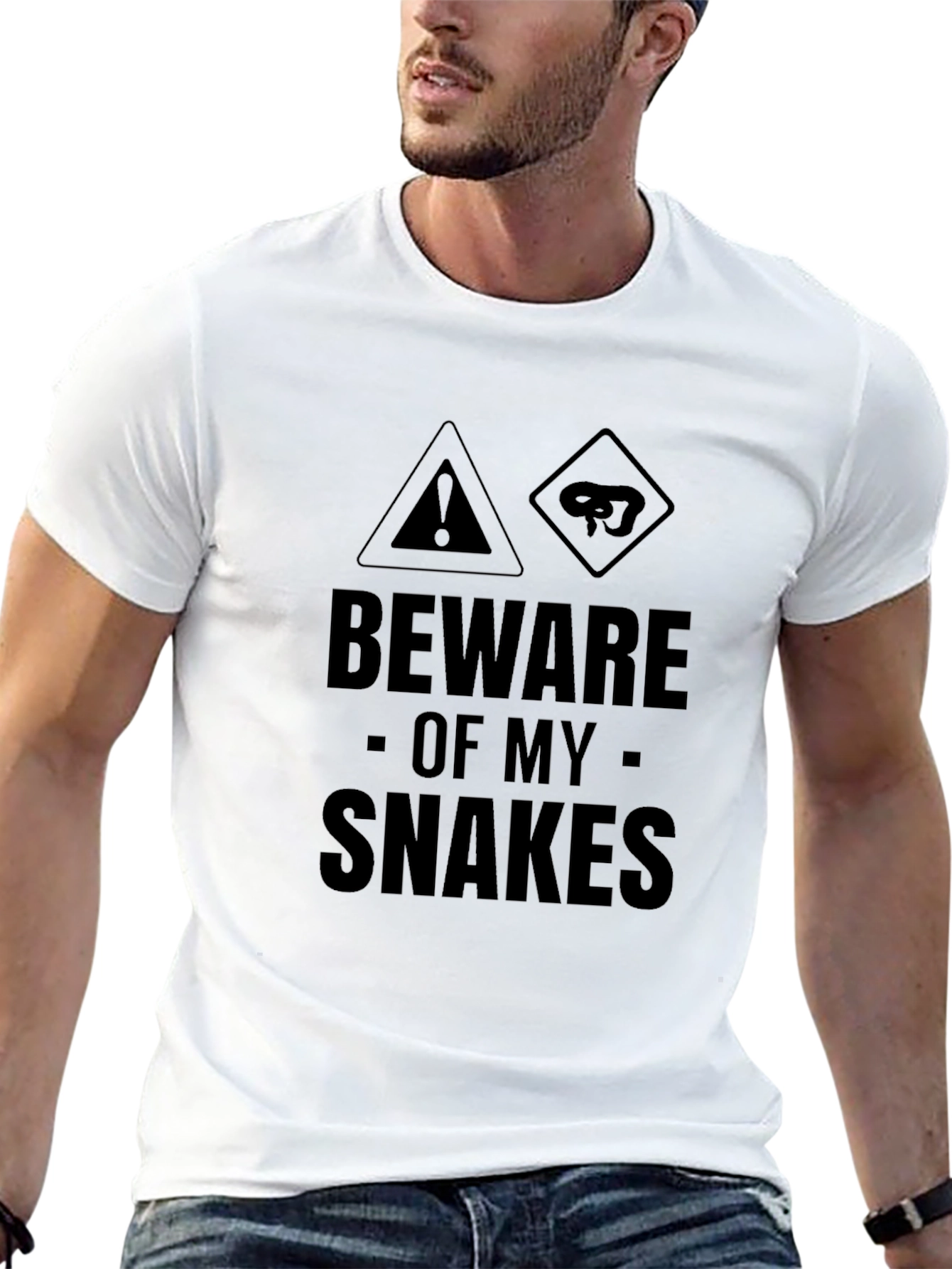 Beware Of My Snakes Graphic T-Shirt