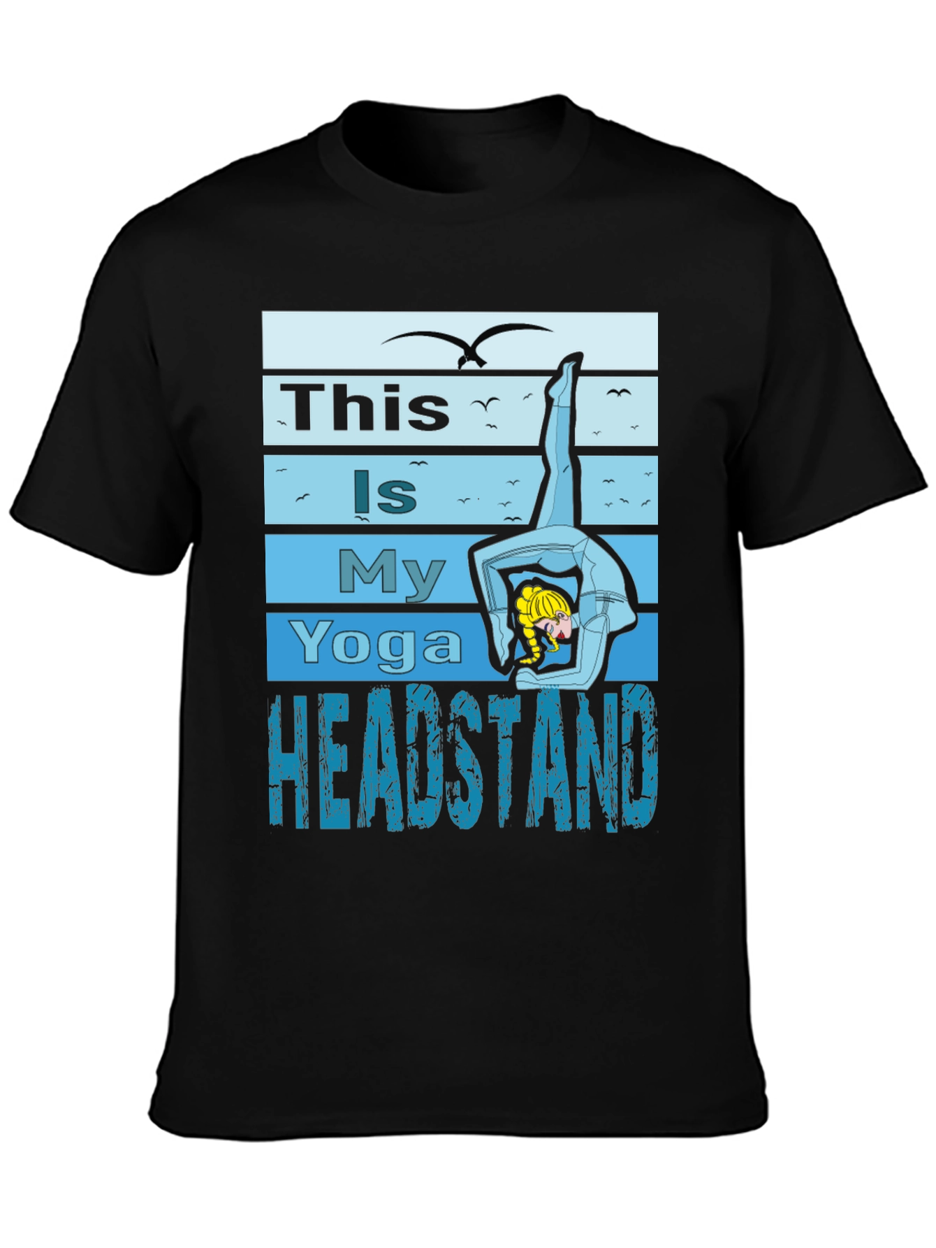 Yoga Headstand Graphic T-Shirt
