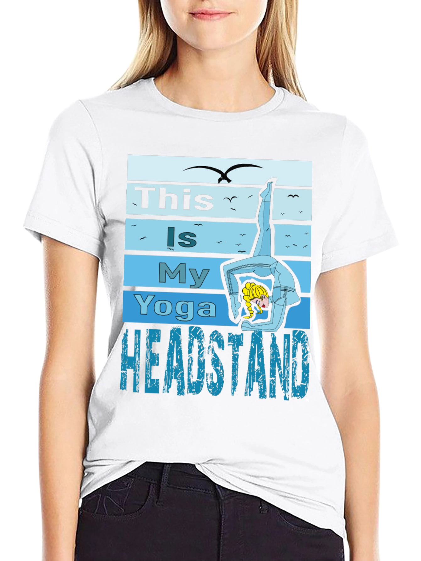 Yoga Headstand Graphic T-Shirt