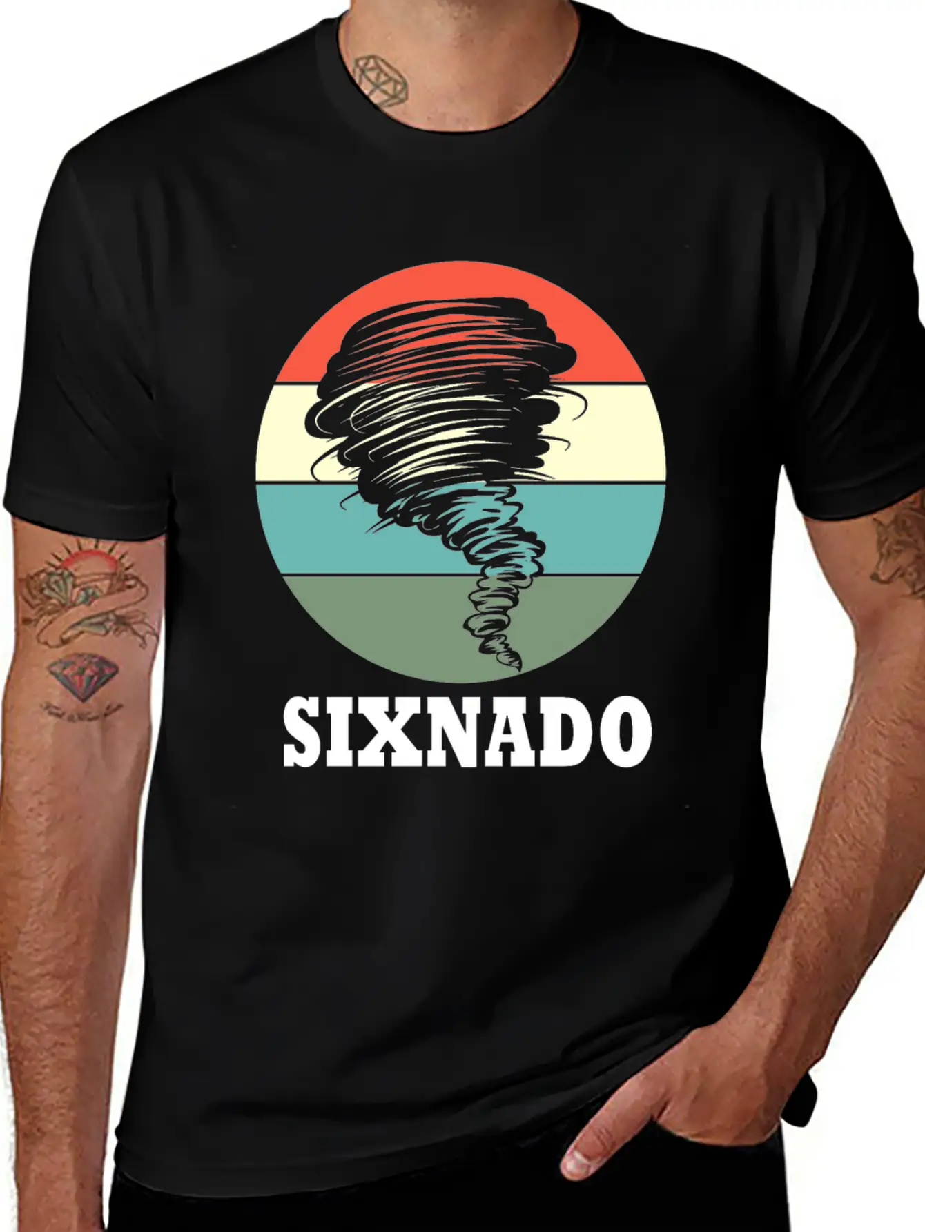 6th Bday 6 Years Old Birthday Tornado Sixnado Unisex Casual T-Shirt – Clean Design For Daily Comfort