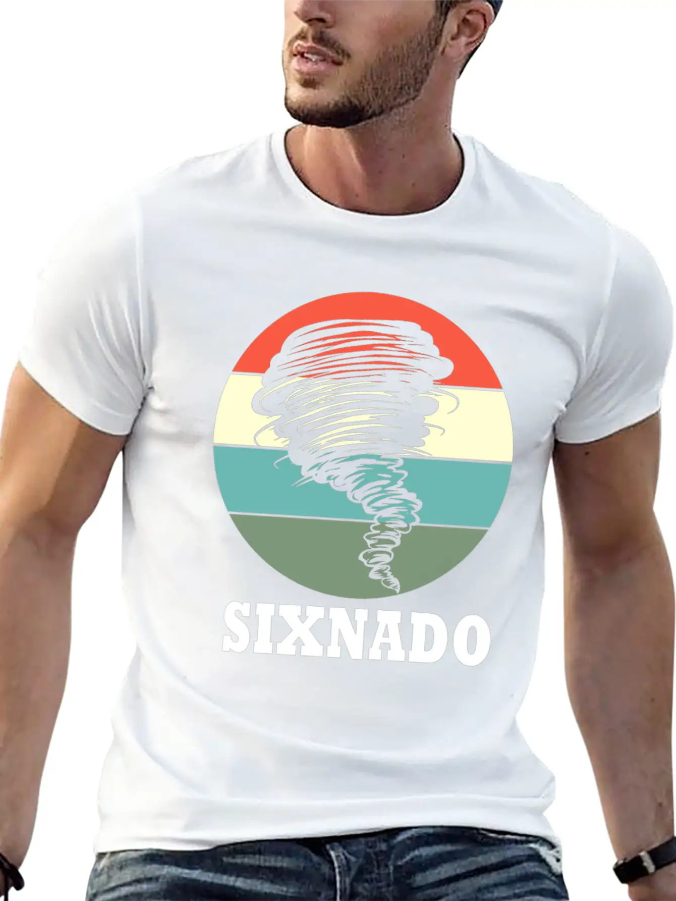 6th Bday 6 Years Old Birthday Tornado Sixnado Unisex Casual T-Shirt – Clean Design For Daily Comfort