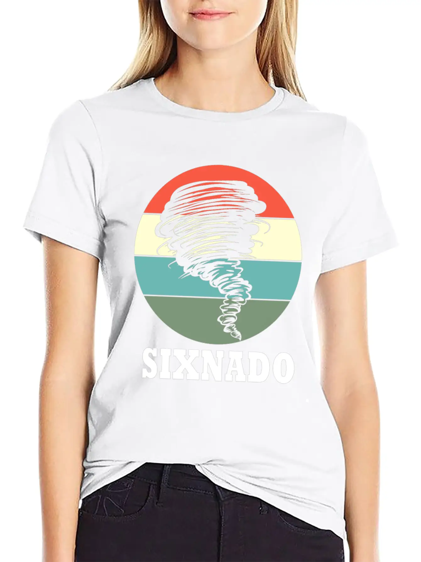 6th Bday 6 Years Old Birthday Tornado Sixnado Unisex Casual T-Shirt – Clean Design For Daily Comfort
