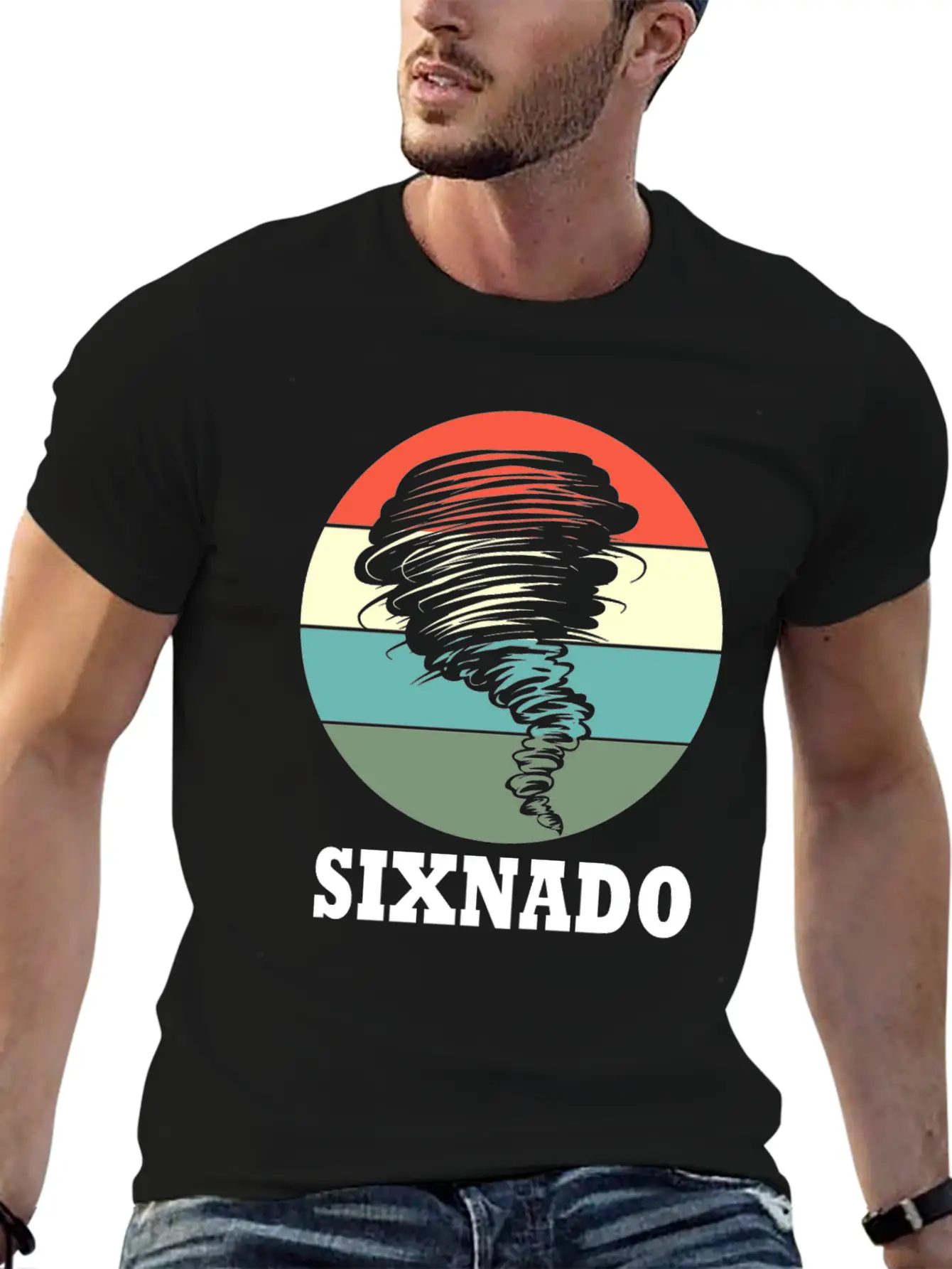 6th Bday 6 Years Old Birthday Tornado Sixnado Unisex Casual T-Shirt – Clean Design For Daily Comfort