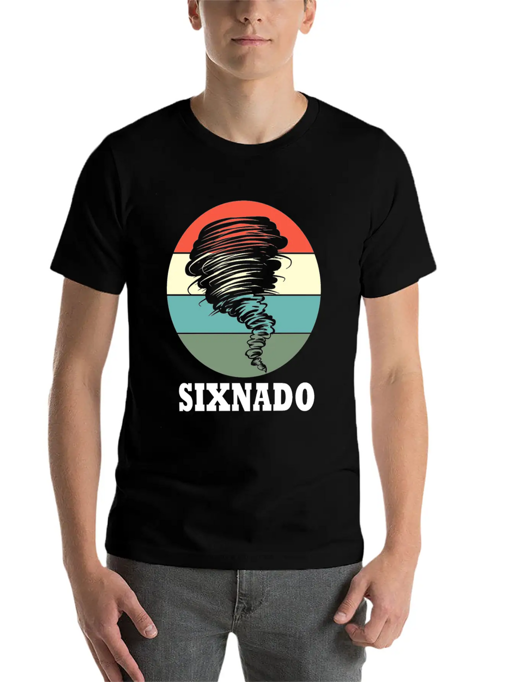 6th Bday 6 Years Old Birthday Tornado Sixnado Unisex Casual T-Shirt – Clean Design For Daily Comfort