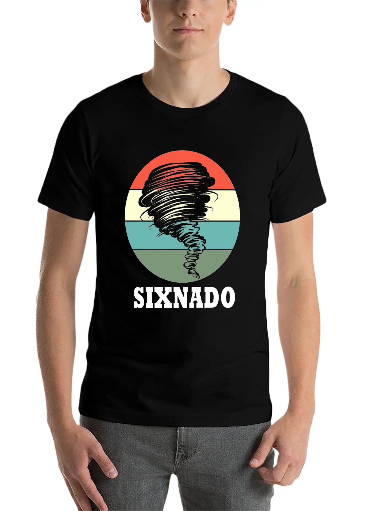 6th Bday 6 Years Old Birthday Tornado Sixnado Unisex Casual T-Shirt – Clean Design For Daily Comfort