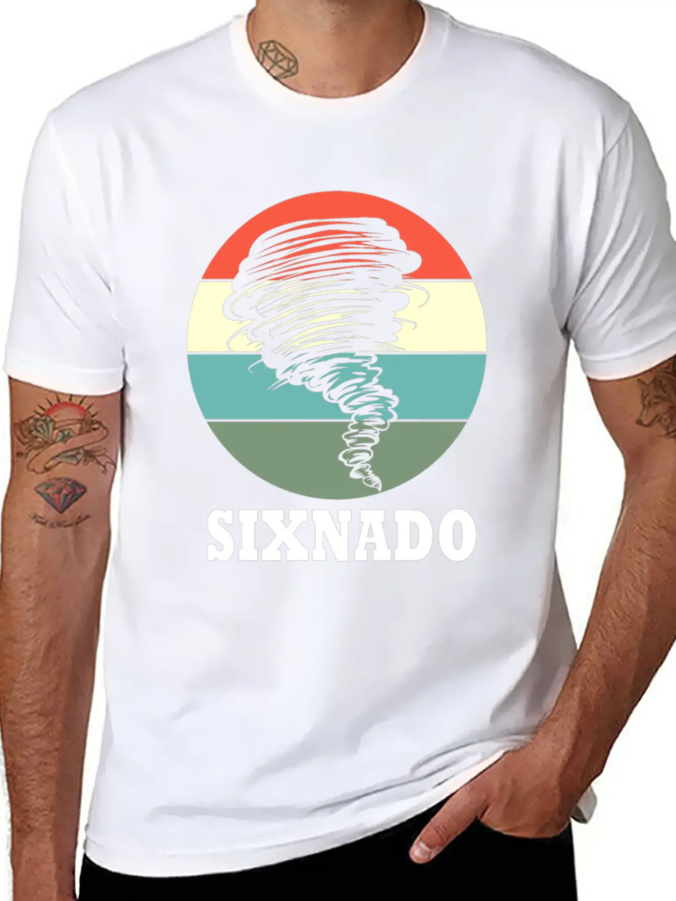 6th Bday 6 Years Old Birthday Tornado Sixnado Unisex Casual T-Shirt – Clean Design For Daily Comfort