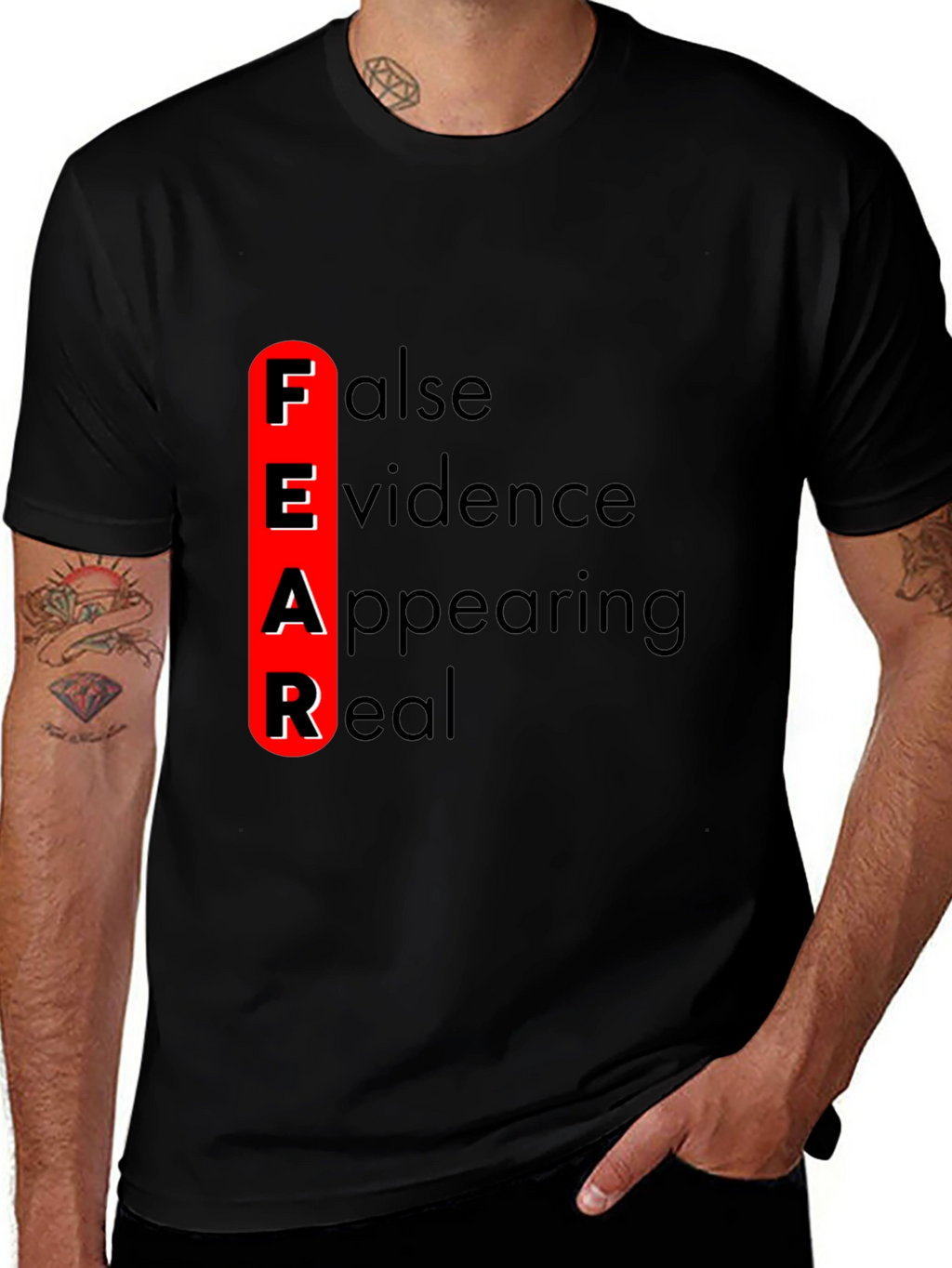 FEAR Definition Graphic Tee - Black