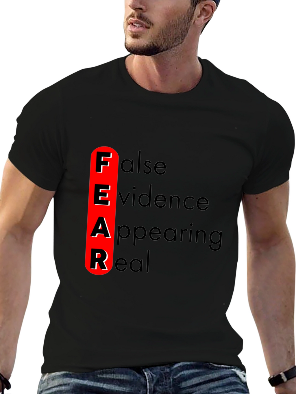 FEAR Definition Graphic Tee - Black