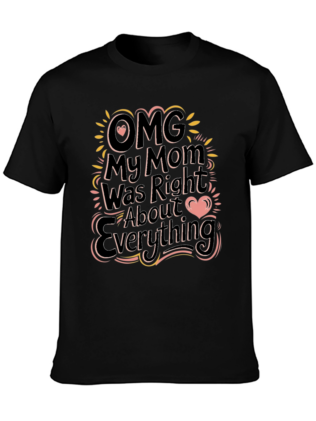 OMG My Mom Was Right Funny Graphic T-Shirt
