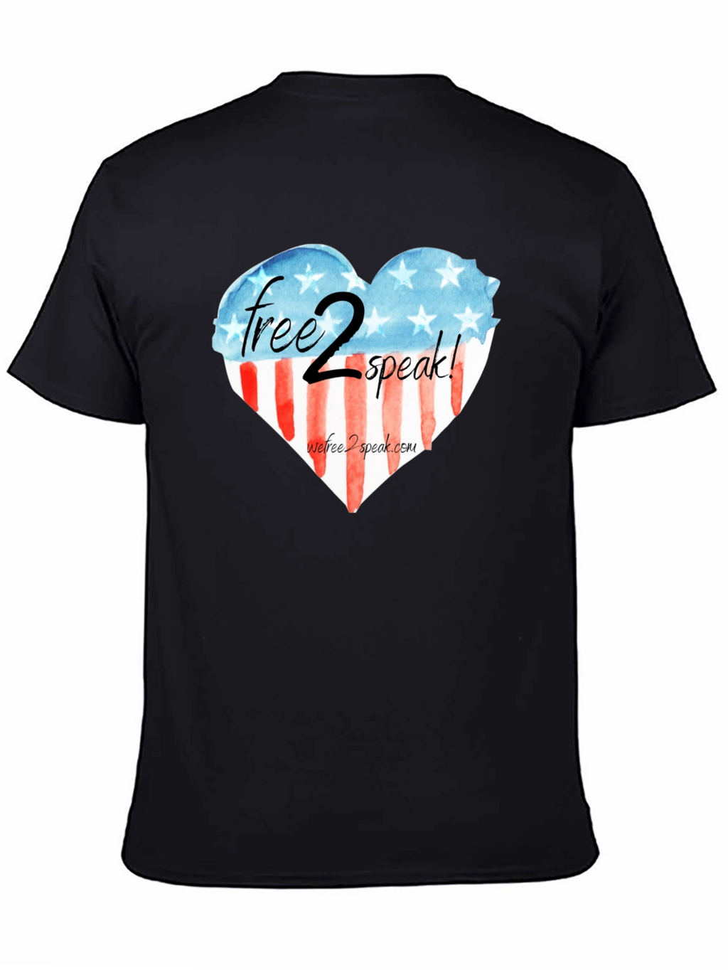Free 2 Speak Patriotic Heart T-Shirt