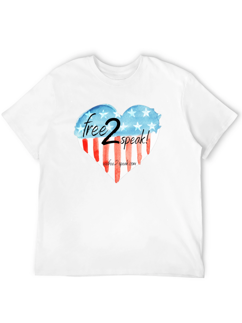 Free 2 Speak Patriotic Heart T-Shirt