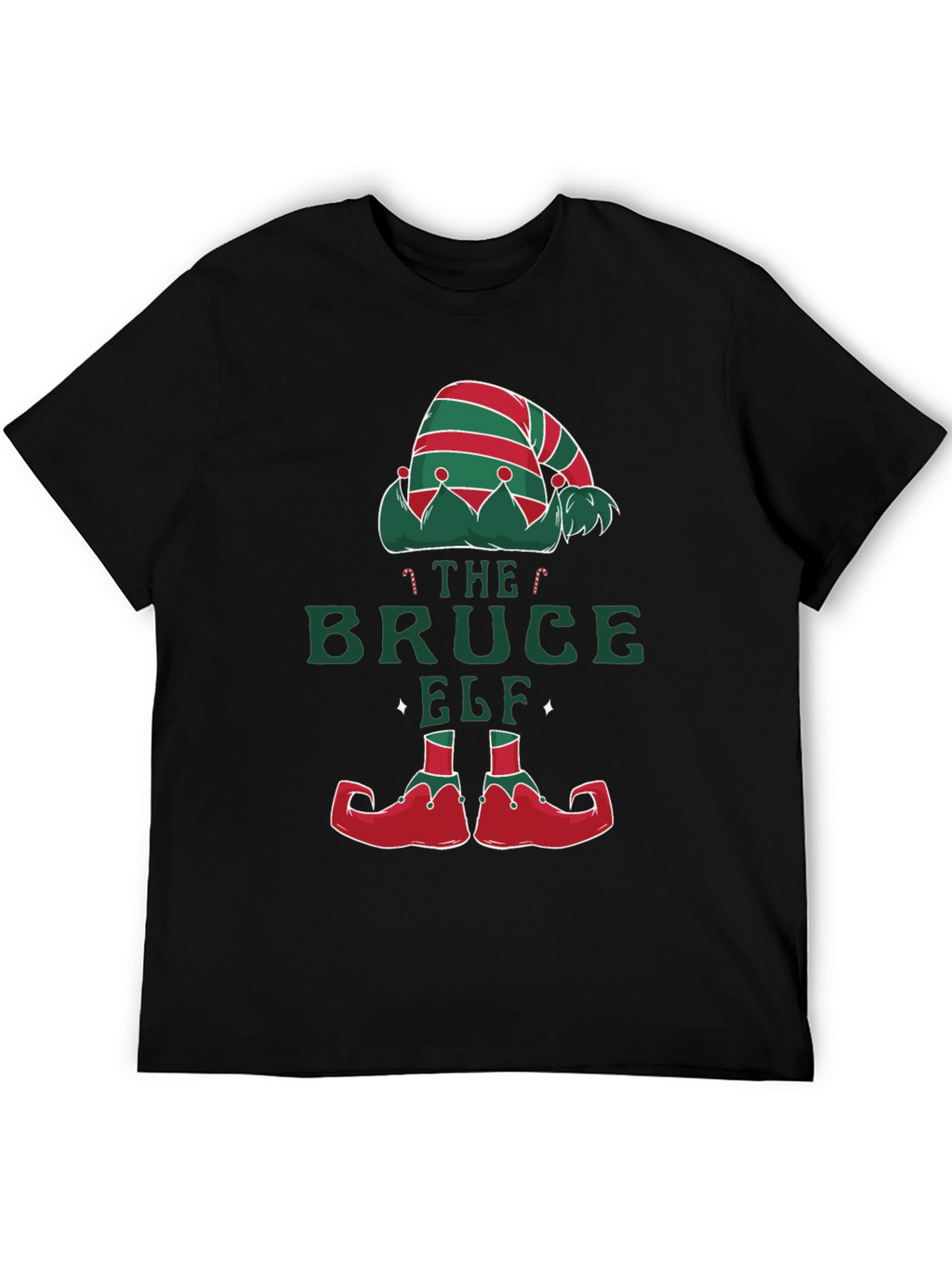 Bruce Elf Christmas T-Shirt - Holiday Festive Fun