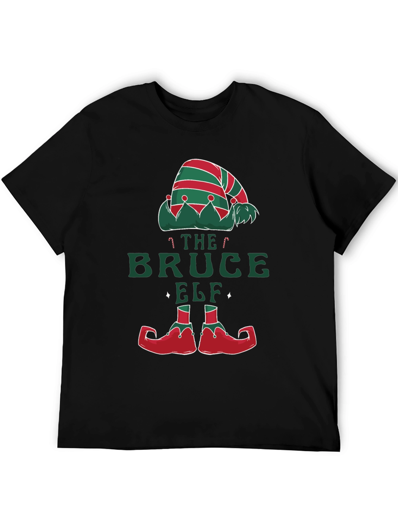 Bruce Elf Christmas T-Shirt - Holiday Festive Fun