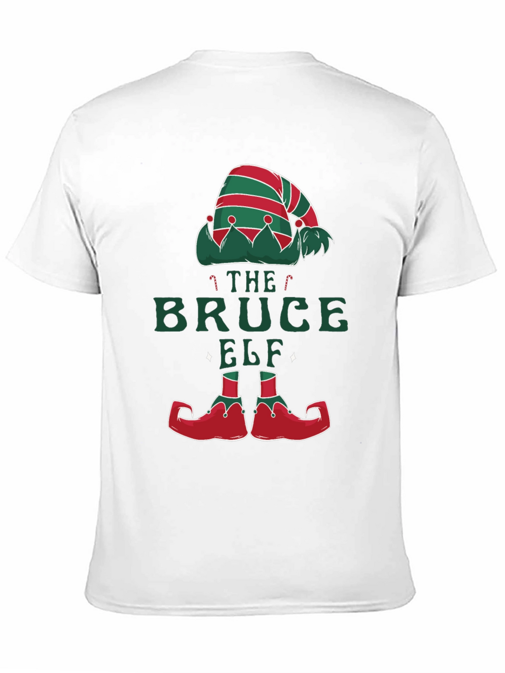 Bruce Elf Christmas T-Shirt - Holiday Festive Fun