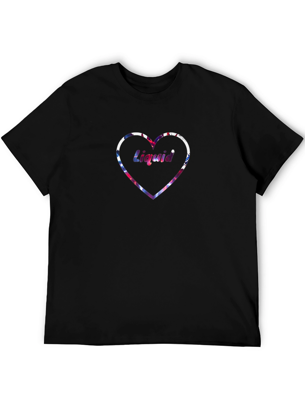 Liquid Love Heart Graphic T-Shirt