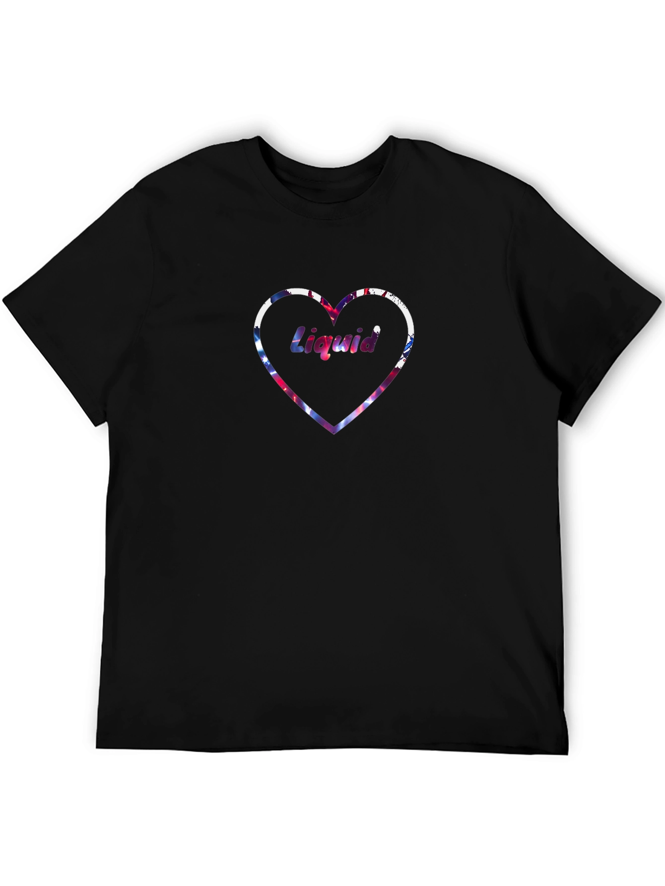 Liquid Love Heart Graphic T-Shirt