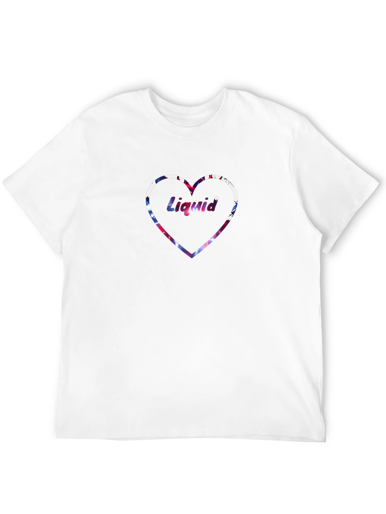 Liquid Love Heart Graphic T-Shirt