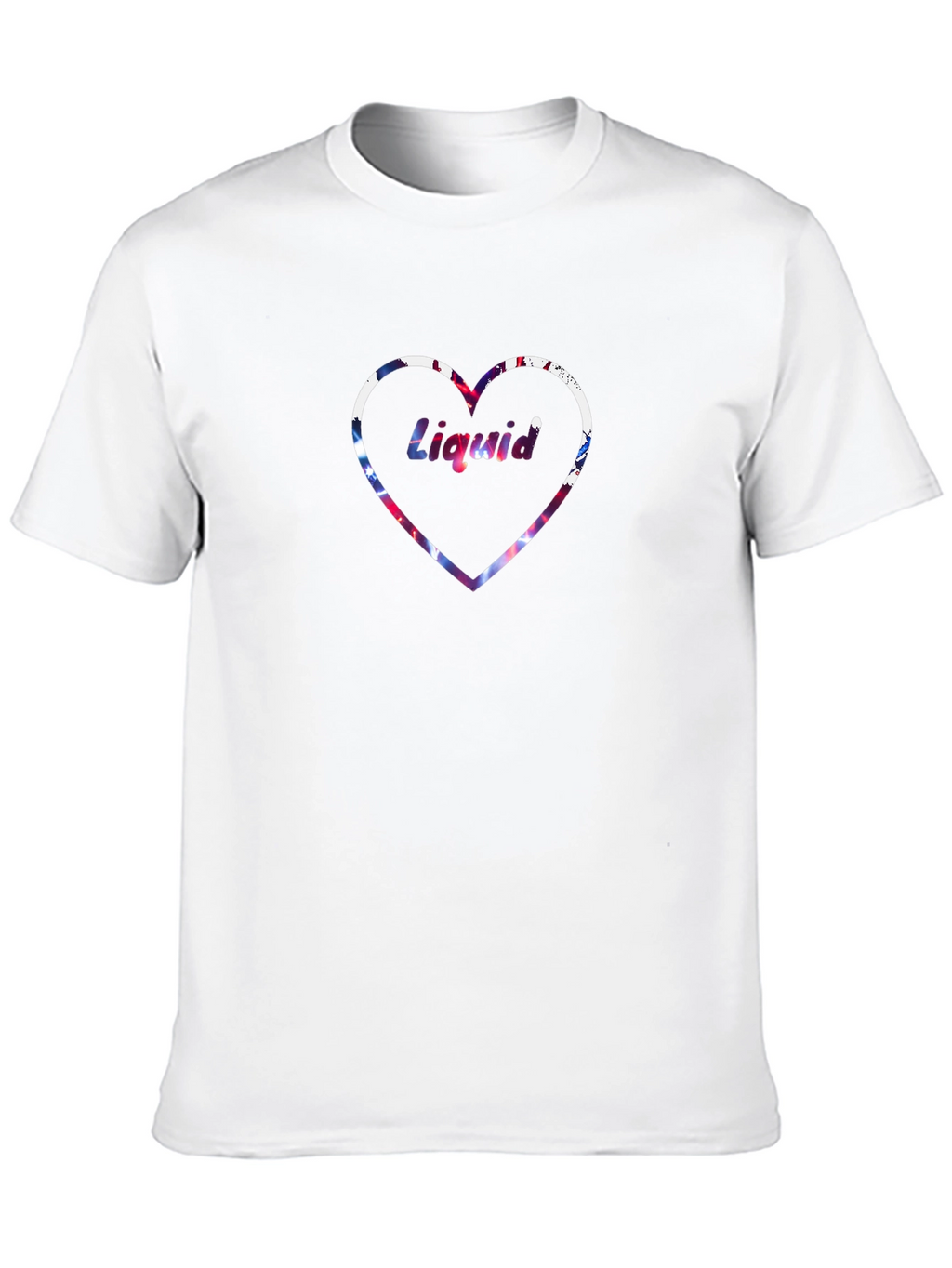 Liquid Love Heart Graphic T-Shirt