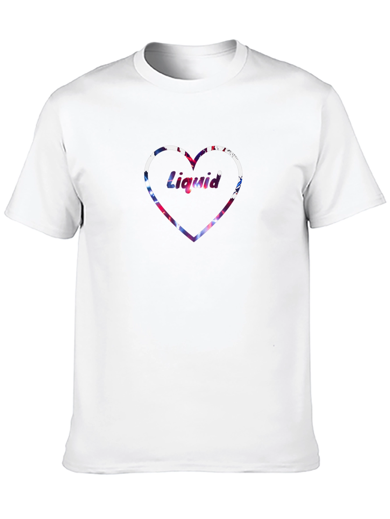 Liquid Love Heart Graphic T-Shirt