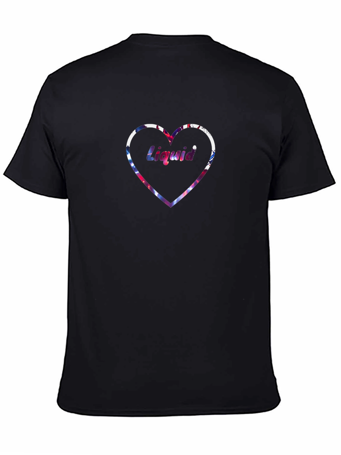 Liquid Love Heart Graphic T-Shirt