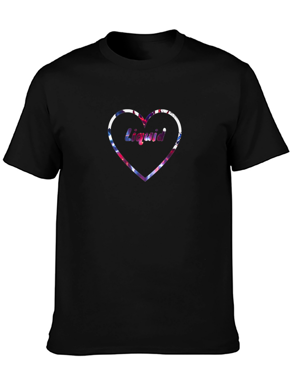 Liquid Love Heart Graphic T-Shirt