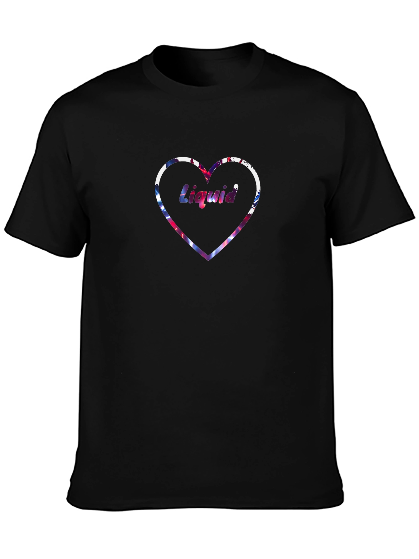 Liquid Love Heart Graphic T-Shirt