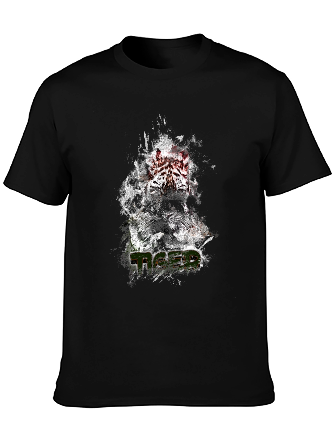Tiger Graphic Tee - Stylish Black T-Shirt