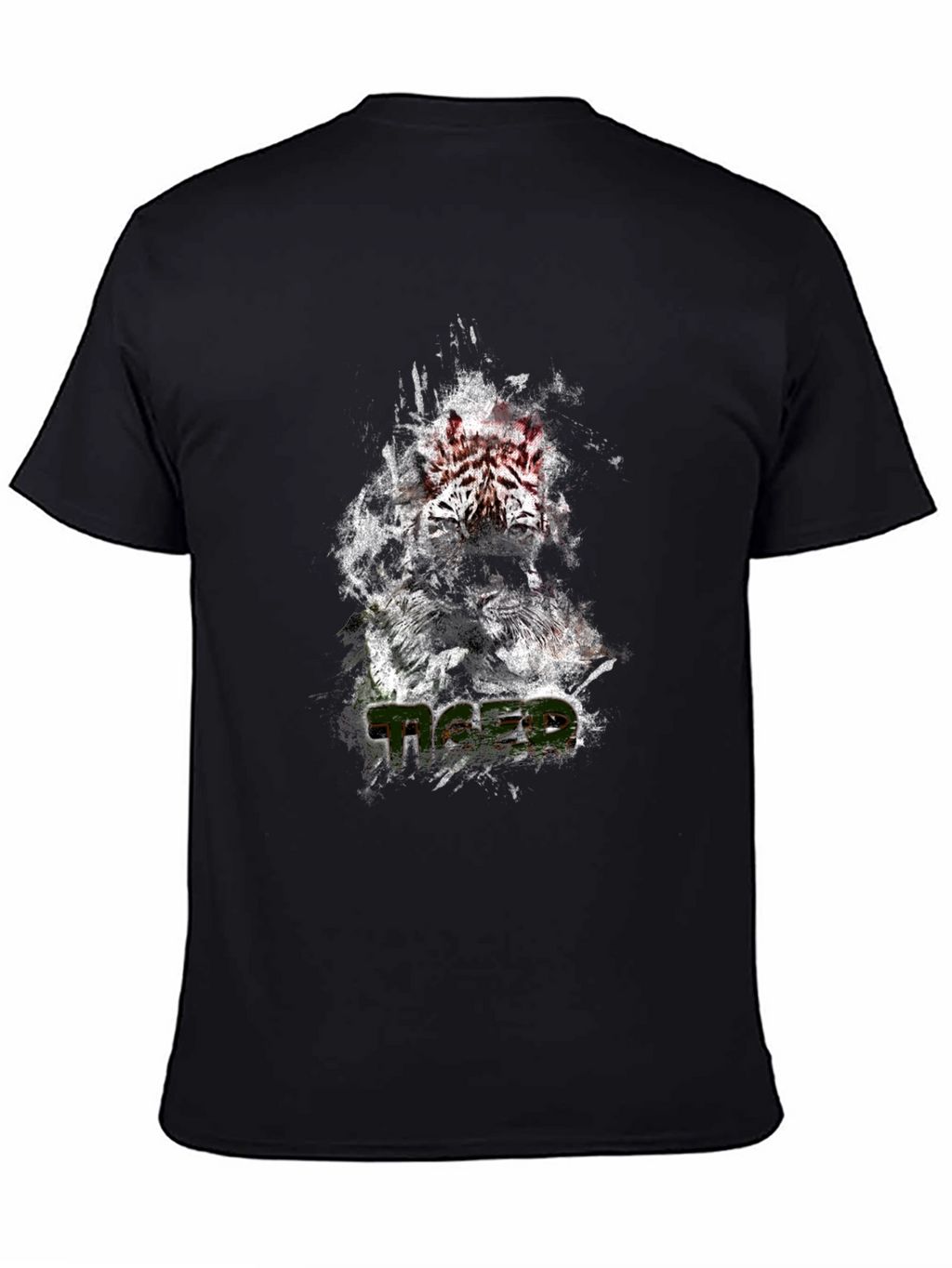 Tiger Graphic Tee - Stylish Black T-Shirt