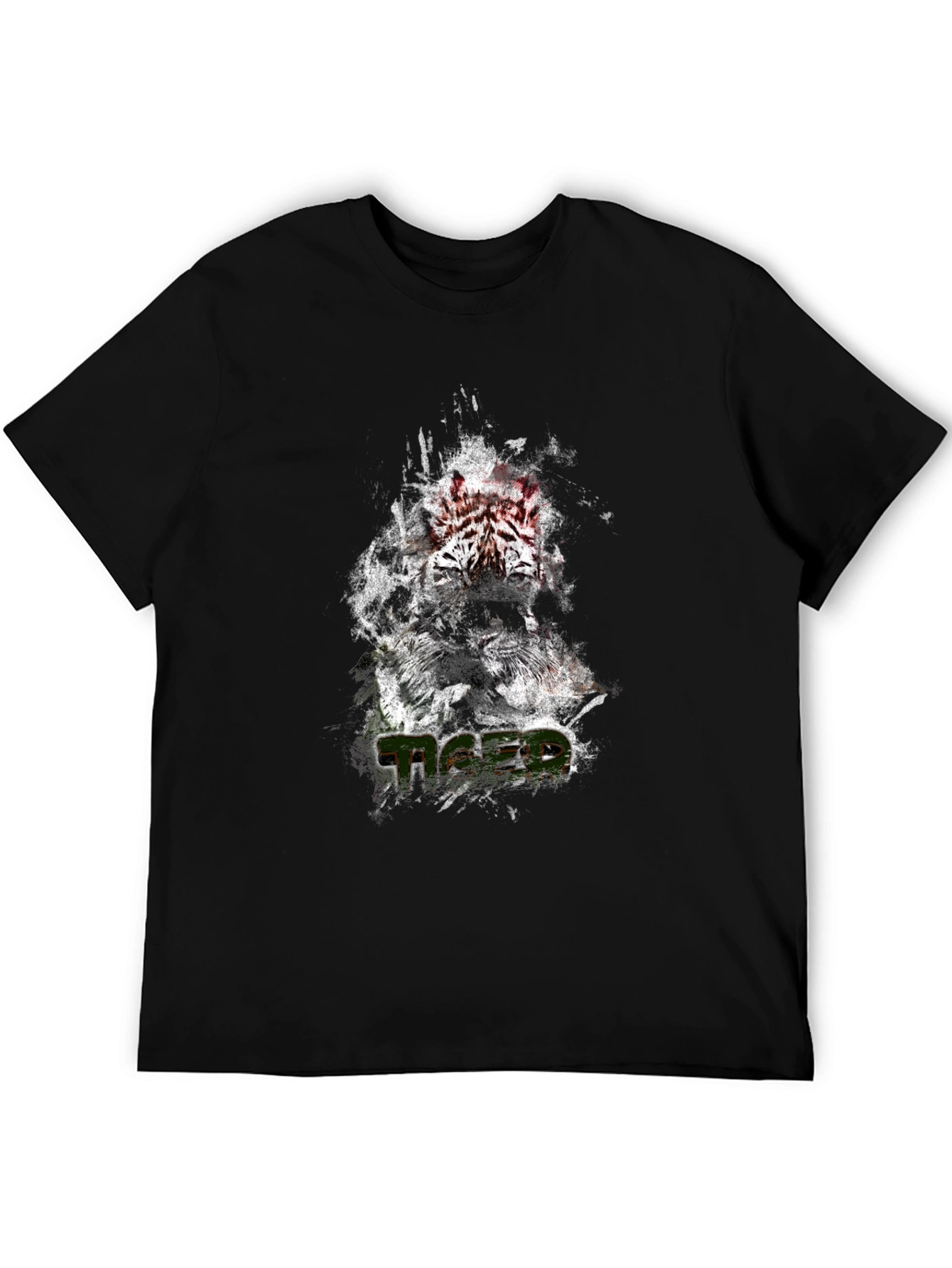 Tiger Graphic Tee - Stylish Black T-Shirt