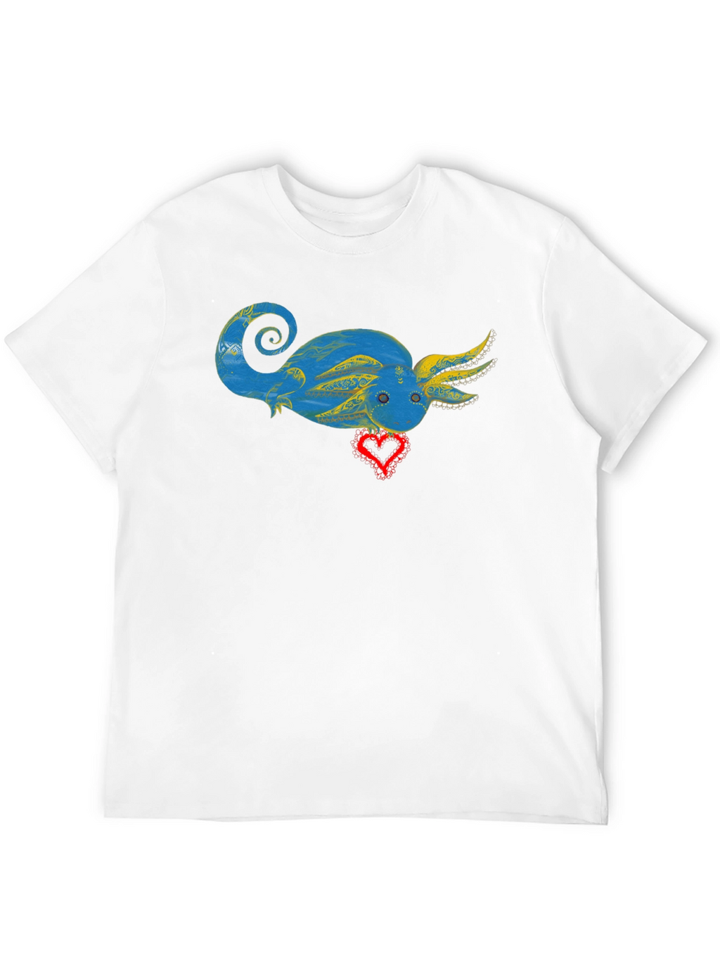 Axolotl Heart Graphic T-Shirt - Unique Design