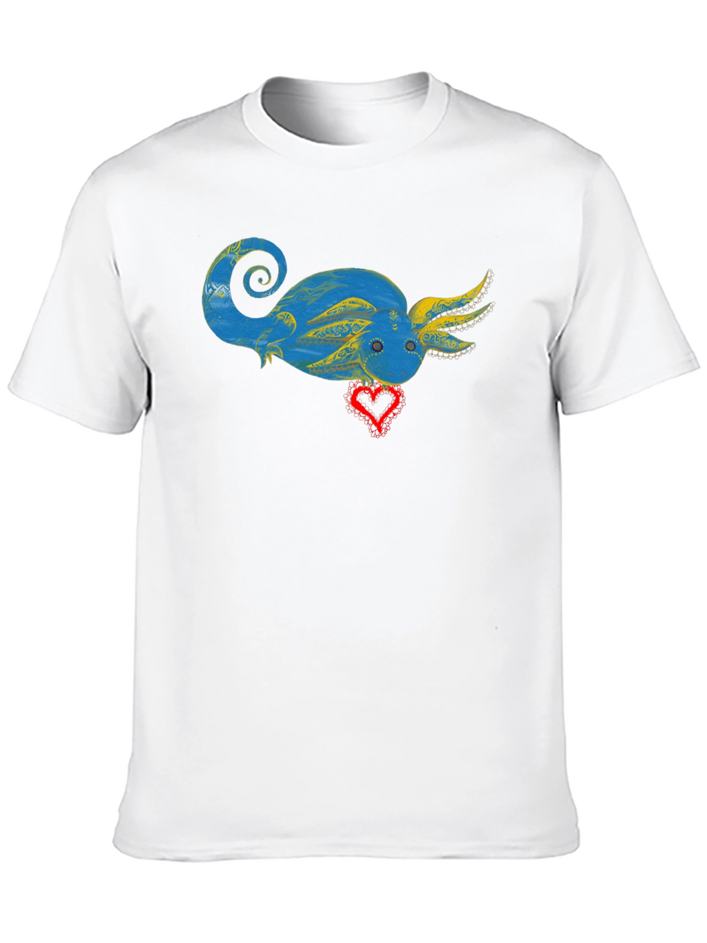 Axolotl Heart Graphic T-Shirt - Unique Design