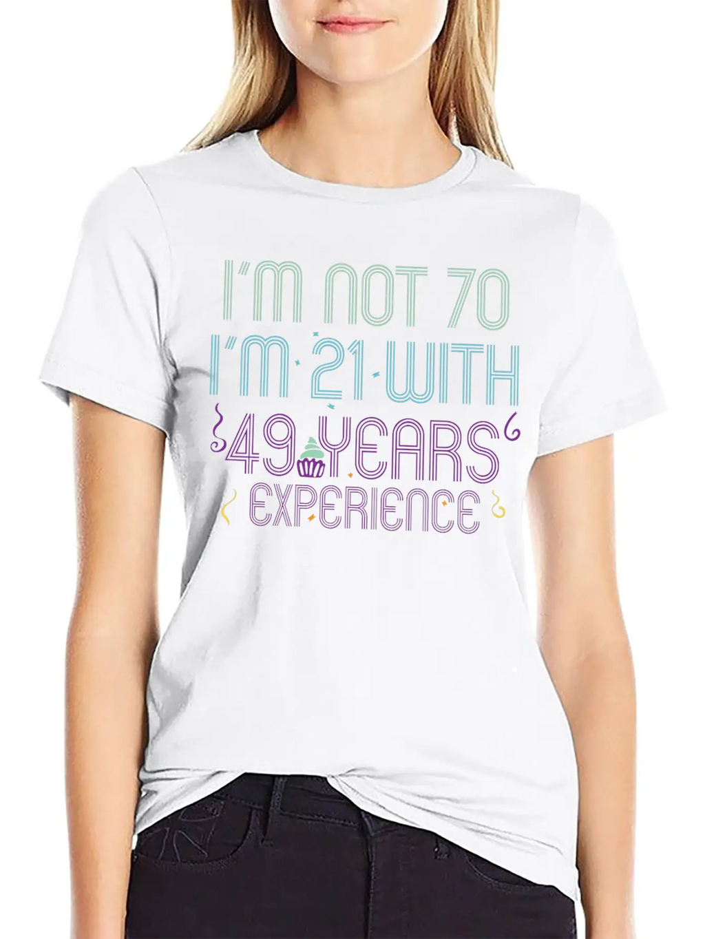70th Birthday Seventieth B-Day Age Anniversary Breathable Soft Cotton T-Shirt – Timeless Casual Look