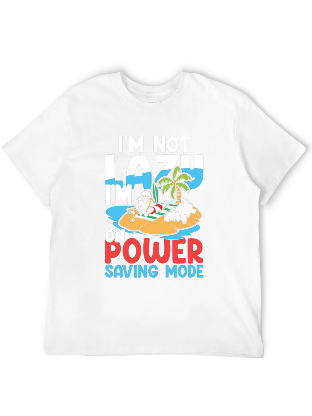 Lazy Power Saving Mode Sheep T-Shirt