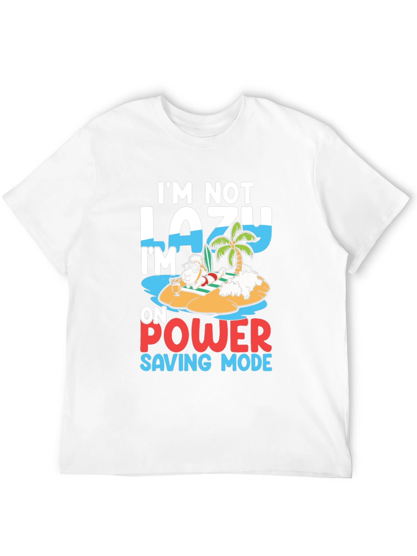Lazy Power Saving Mode Sheep T-Shirt