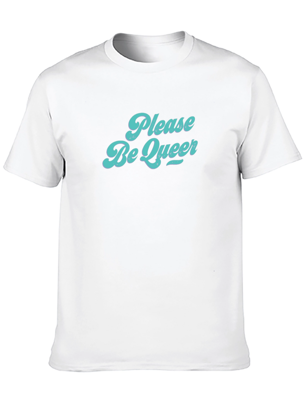 Please Be Queer Graphic Tee - Black T-Shirt