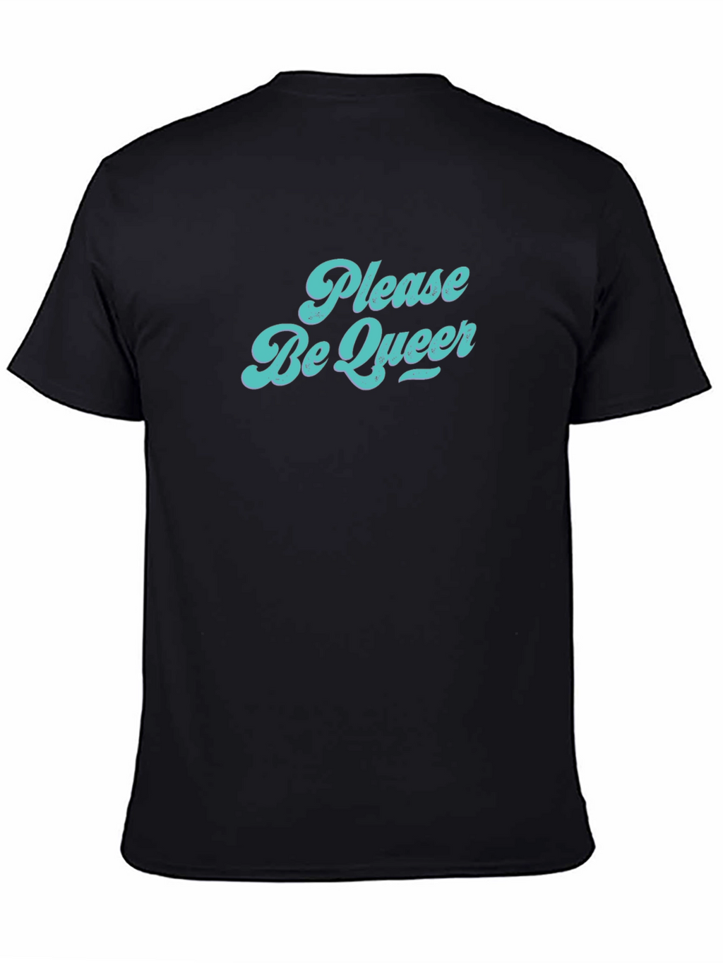 Please Be Queer Graphic Tee - Black T-Shirt