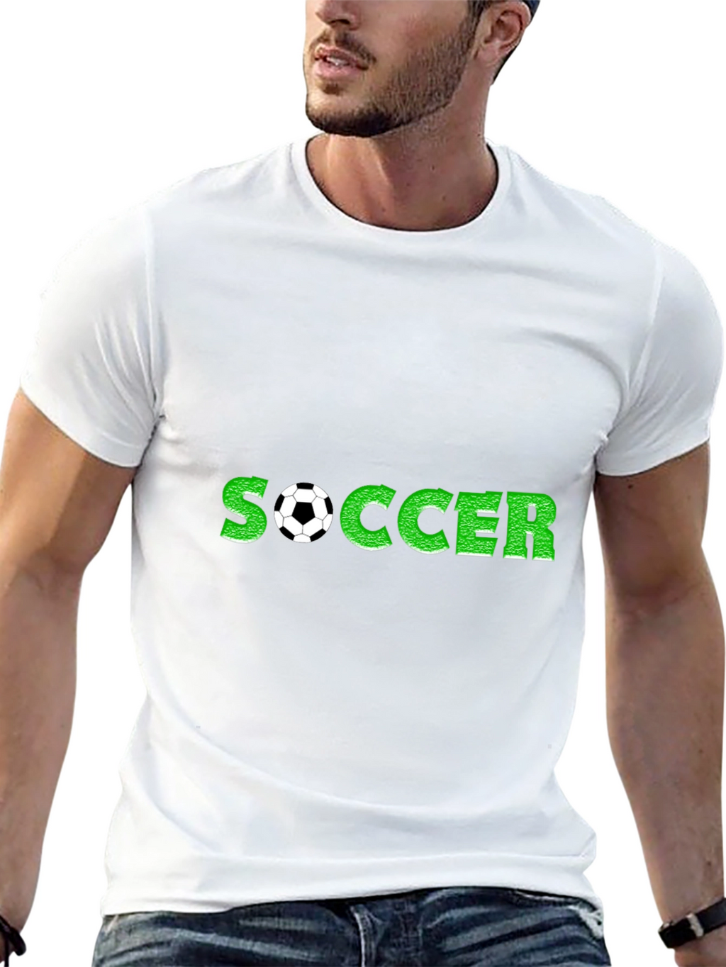 Soccer Graphic Black T-Shirt