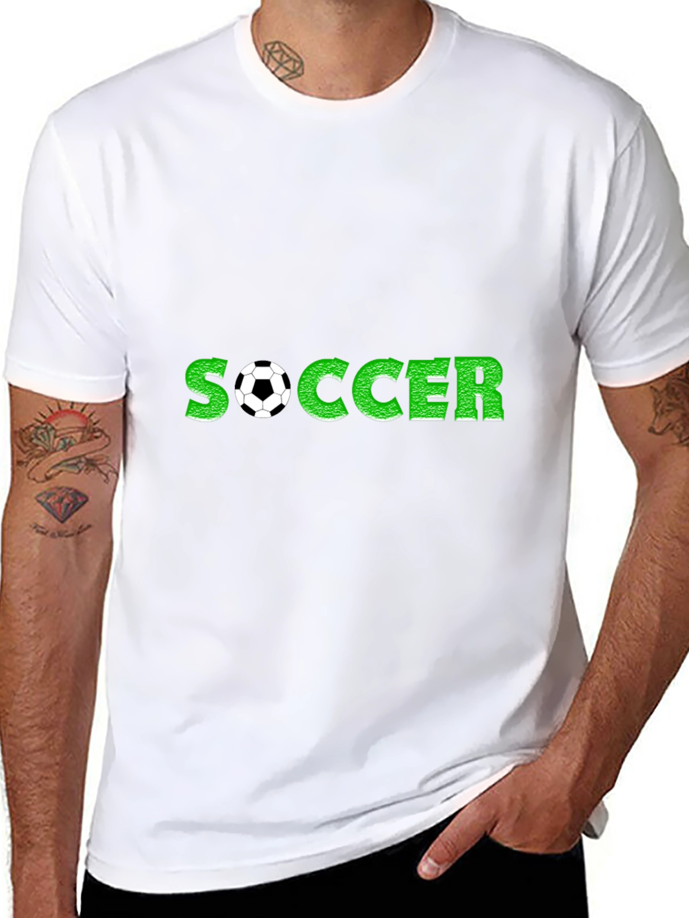 Soccer Graphic Black T-Shirt
