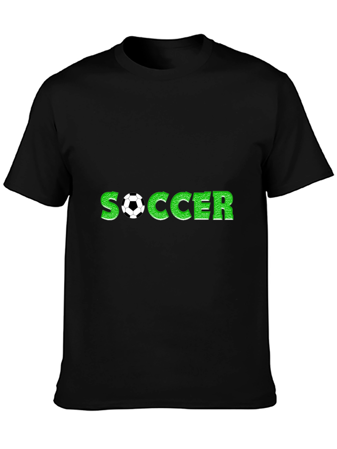 Soccer Graphic Black T-Shirt