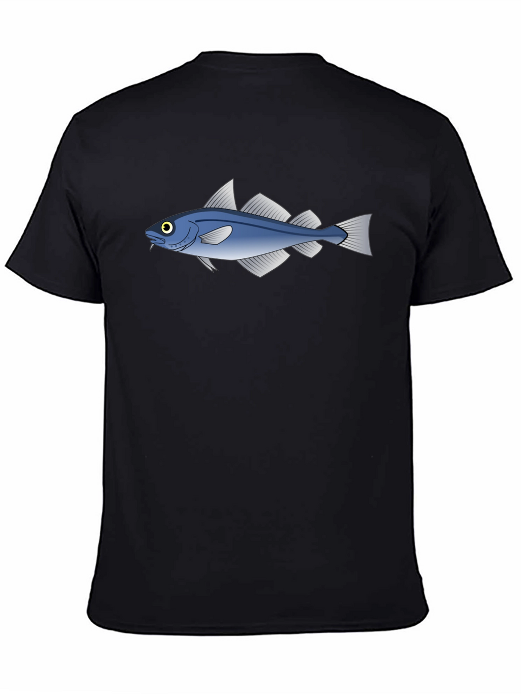 Cool Fish Graphic Black T-Shirt