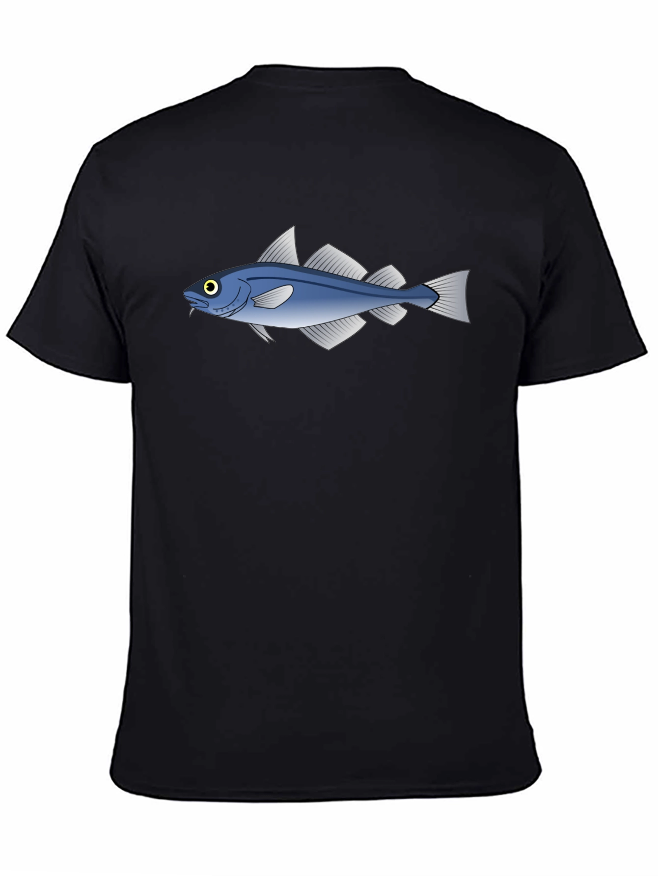 Cool Fish Graphic Black T-Shirt