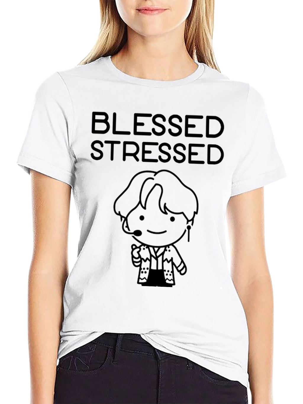 Blessed Stressed Graphic T-Shirt