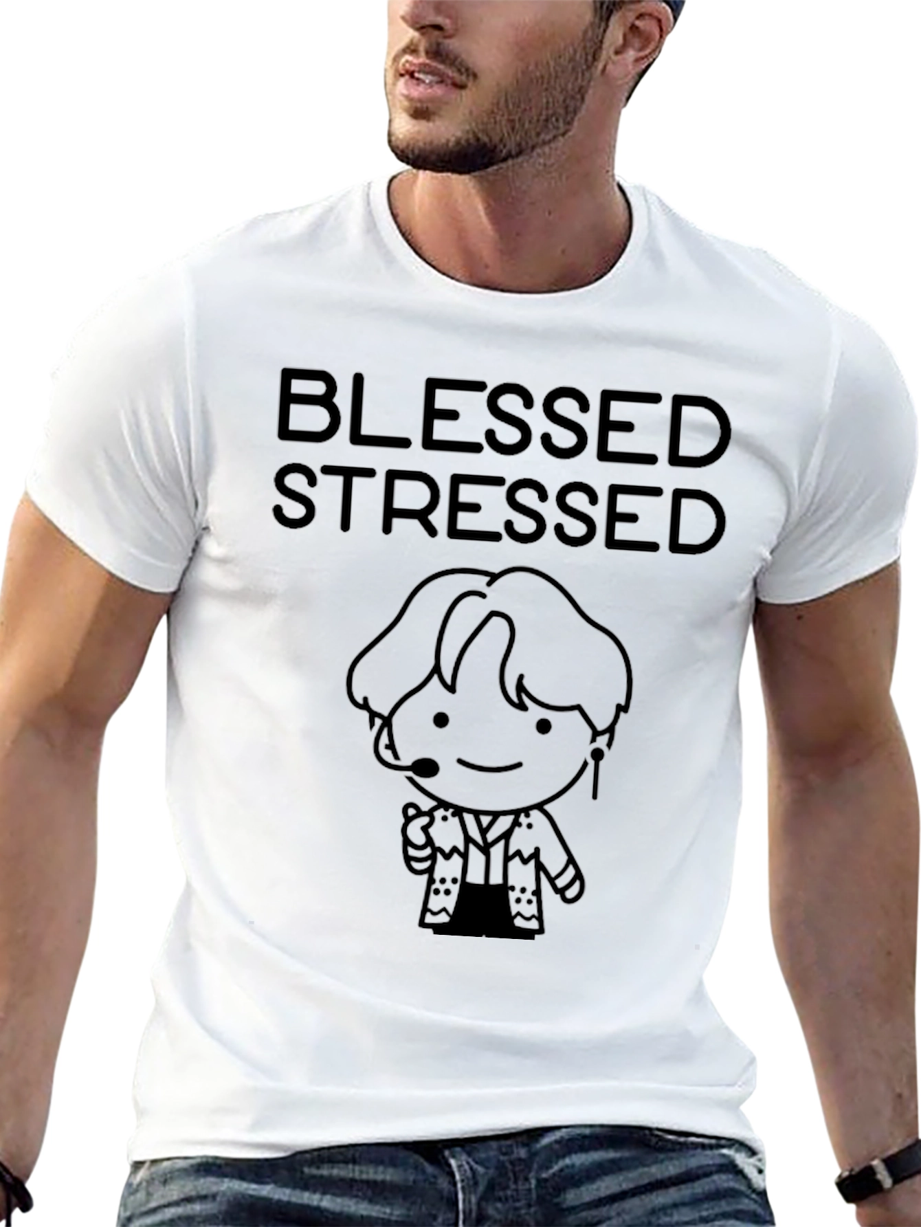 Blessed Stressed Graphic T-Shirt