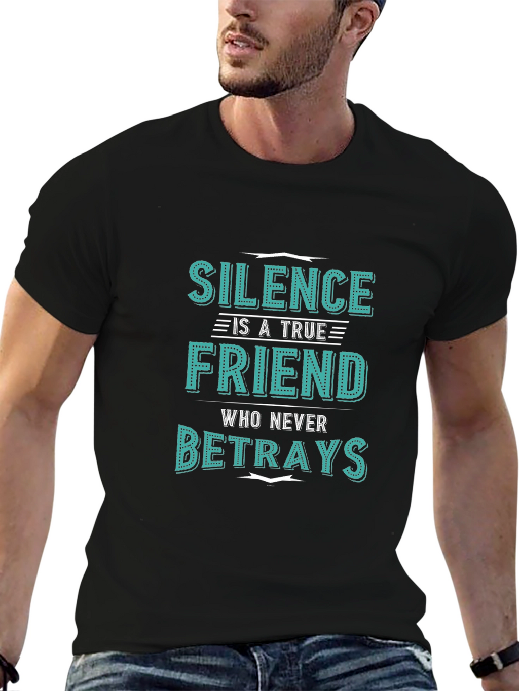 Silence is a True Friend Mens Graphic T-Shirt