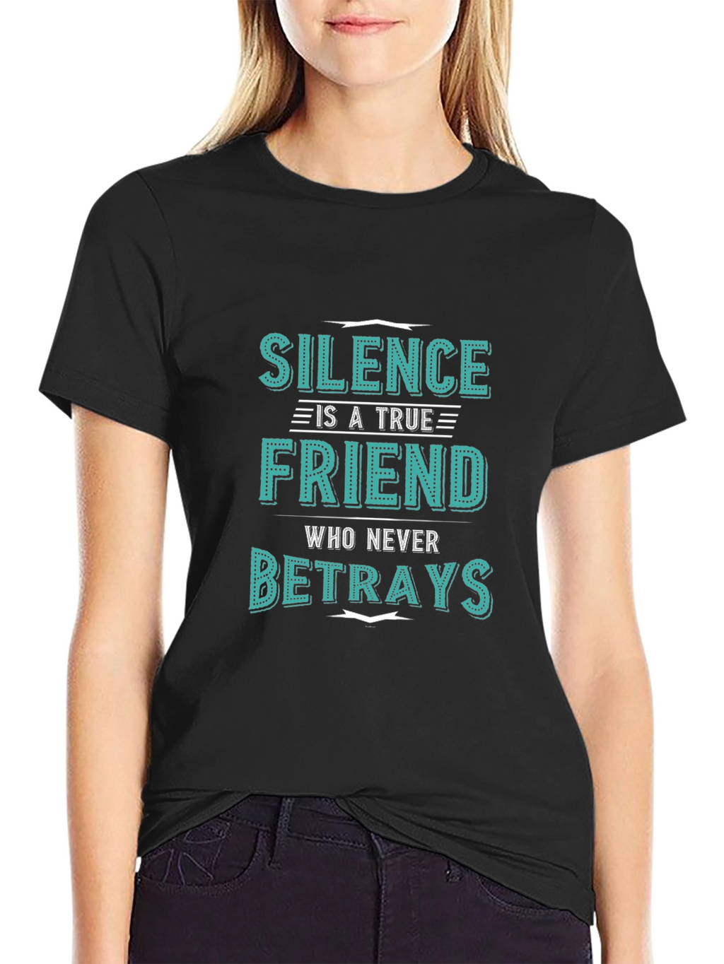 Silence is a True Friend Mens Graphic T-Shirt
